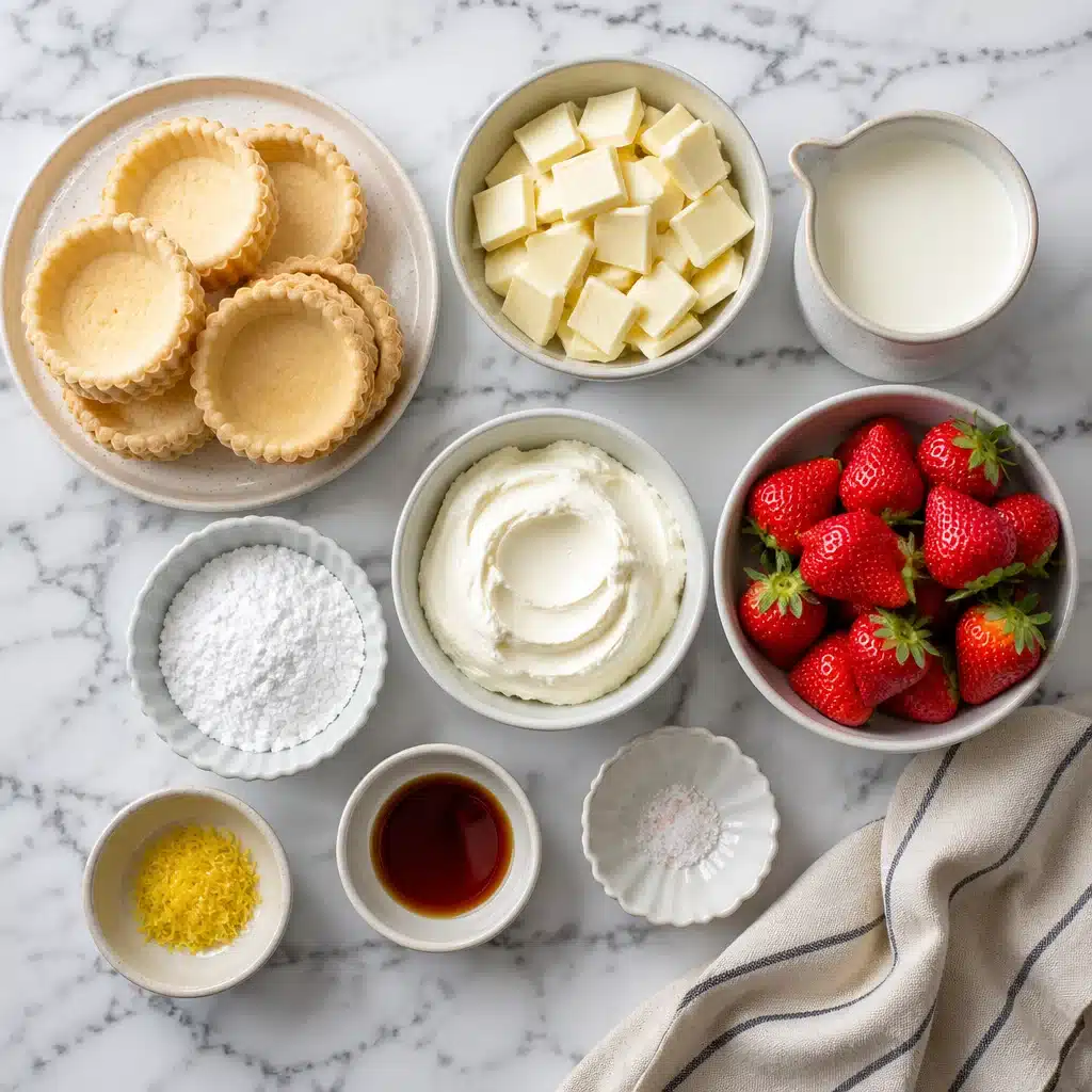 Deliciously Sweet White Chocolate Strawberry Tartlets for Picnics