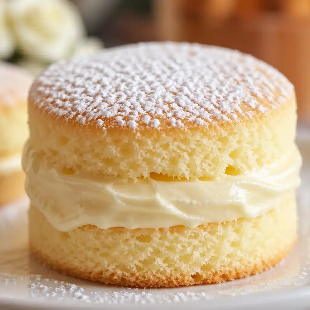 Delicious Vanilla Mascarpone Mini Snack Cakes topped with creamy mascarpone frosting.