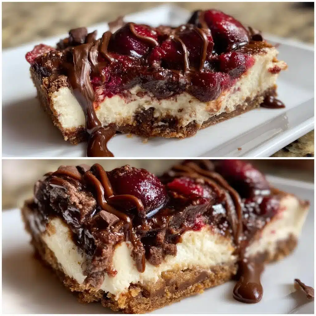 Espresso Cherry Mascarpone Cookie Bars