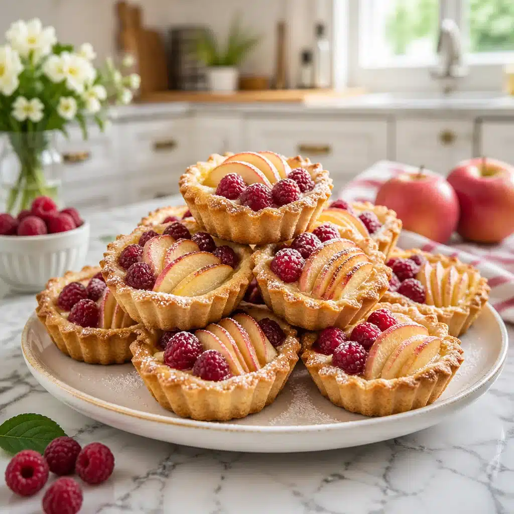 Gorgeous Apple Raspberry Tartlets to Brighten Your Picnic
