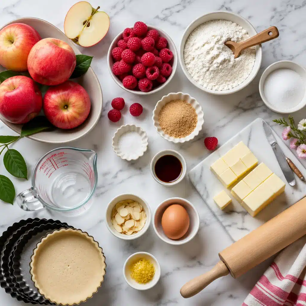 Gorgeous Apple Raspberry Tartlets to Brighten Your Picnic