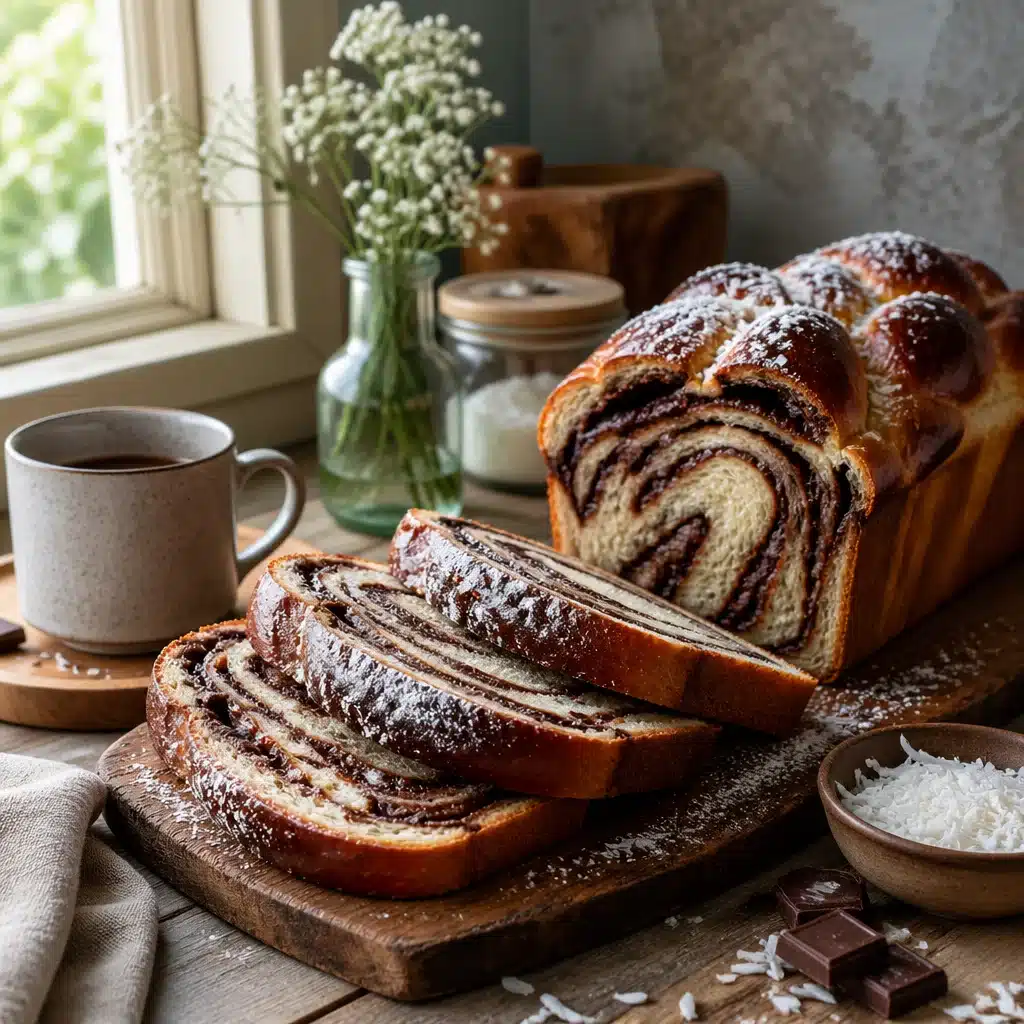 Heavenly Coconut Chocolate Sandwich Bread - Make-Ahead & Extra-Soft