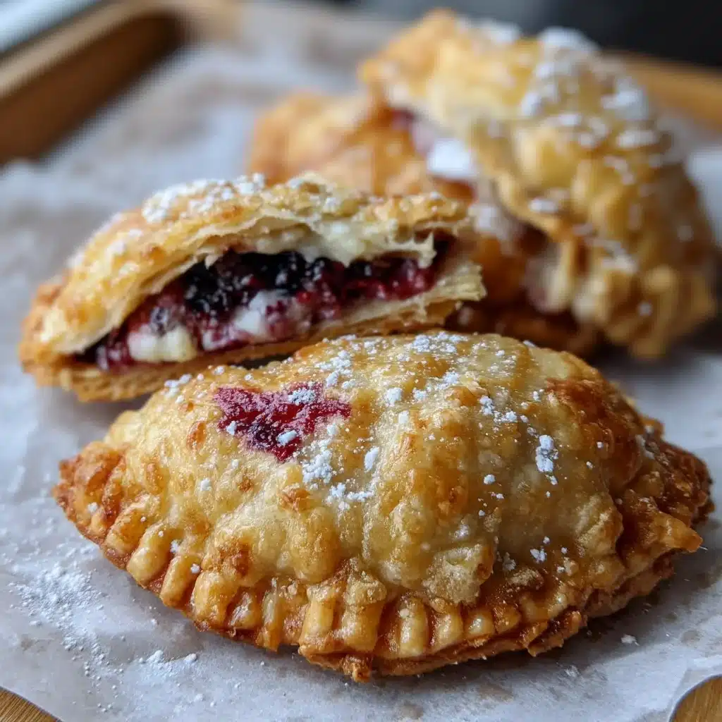 Honey Blackberry Ricotta Hand Pies with flaky crust and sweet filling