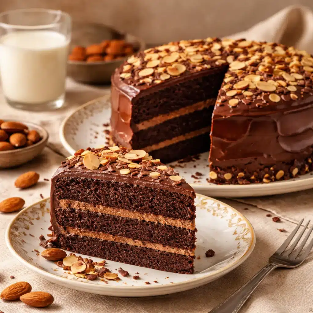 Decadent Almond, Ricotta, and Chocolate Cake