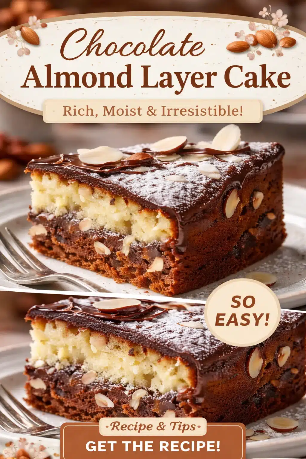 Indulge in Decadent Almond, Ricotta, and Chocolate Cake Bliss