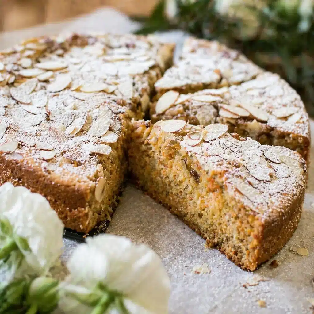 One-Bowl Carrot Ricotta Snack Cake showing its ultra-moist texture and vibrant color.