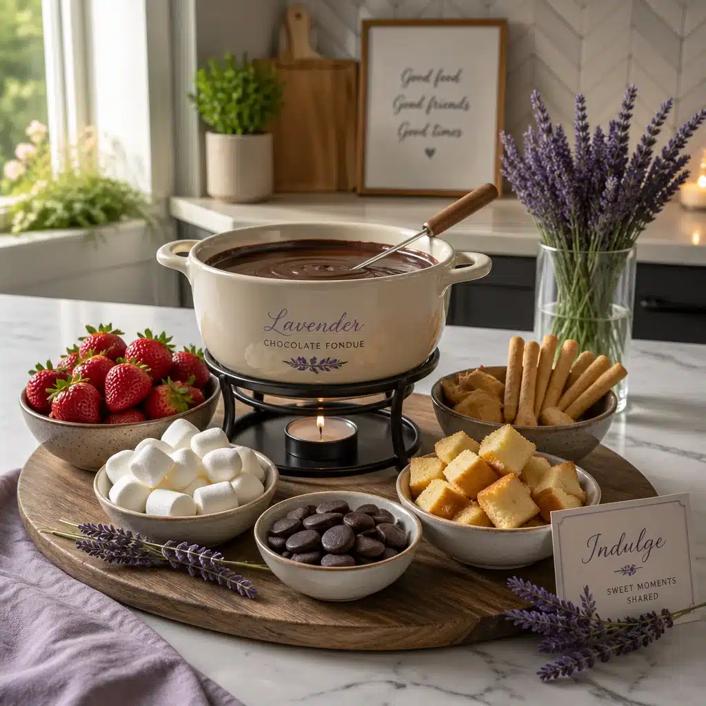 Lavender Chocolate Fondue: Cozy Treats for Your Next Party