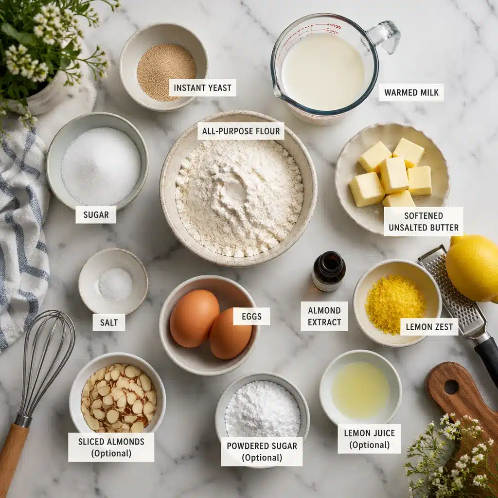 Lemon Almond Brioche Loaf (Bakery-Style, Ultra-Soft)