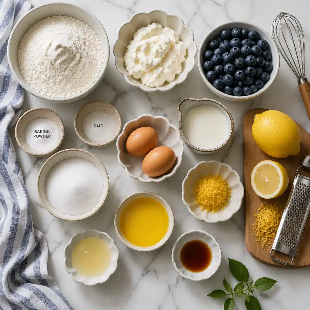 Lemon Blueberry Ricotta Waffles That Are Pure Bliss!