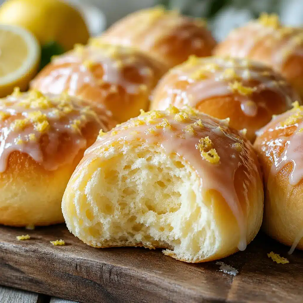 Lemon Ricotta Brioche Buns fresh from the oven, soft and fluffy, ready for the picnic.