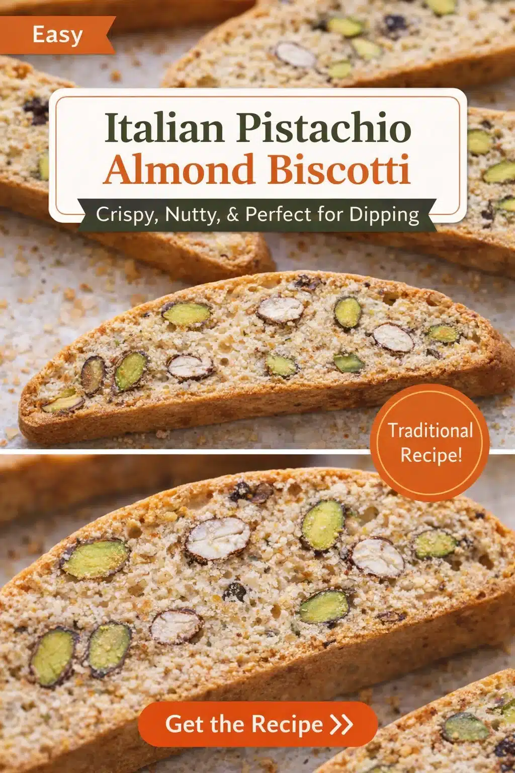 Lemon Vanilla Pistachio Biscotti