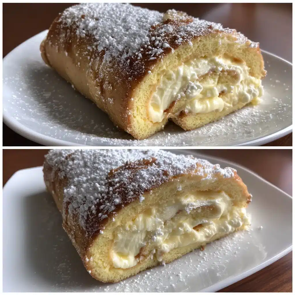 Light Lemon Mascarpone Swiss Roll