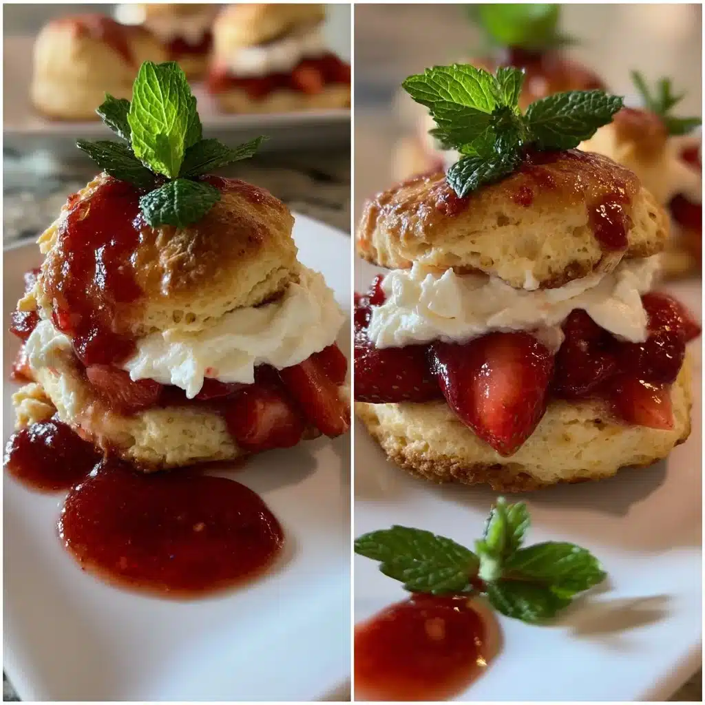 Mascarpone strawberry shortcake sliders with fresh strawberries and whipped cream