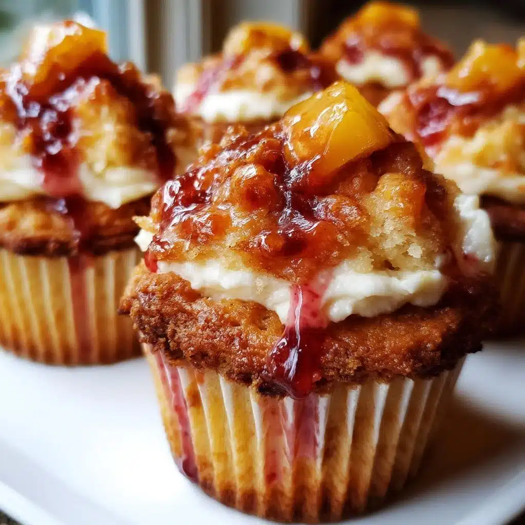 Mother's Day Peach Rose Ricotta Cupcakes