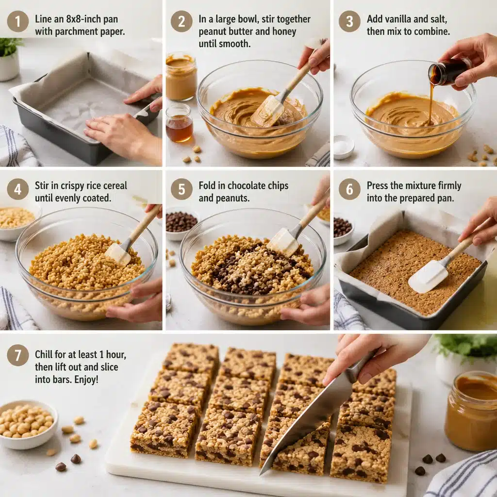 No-Bake Peanut Butter Crunch Bars (Creamy & Crispy) - Yum!