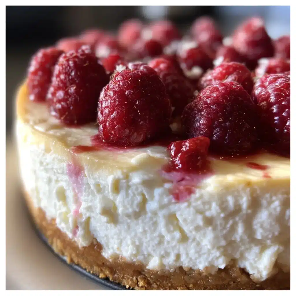 No-Bake Raspberry Ricotta Cheesecake