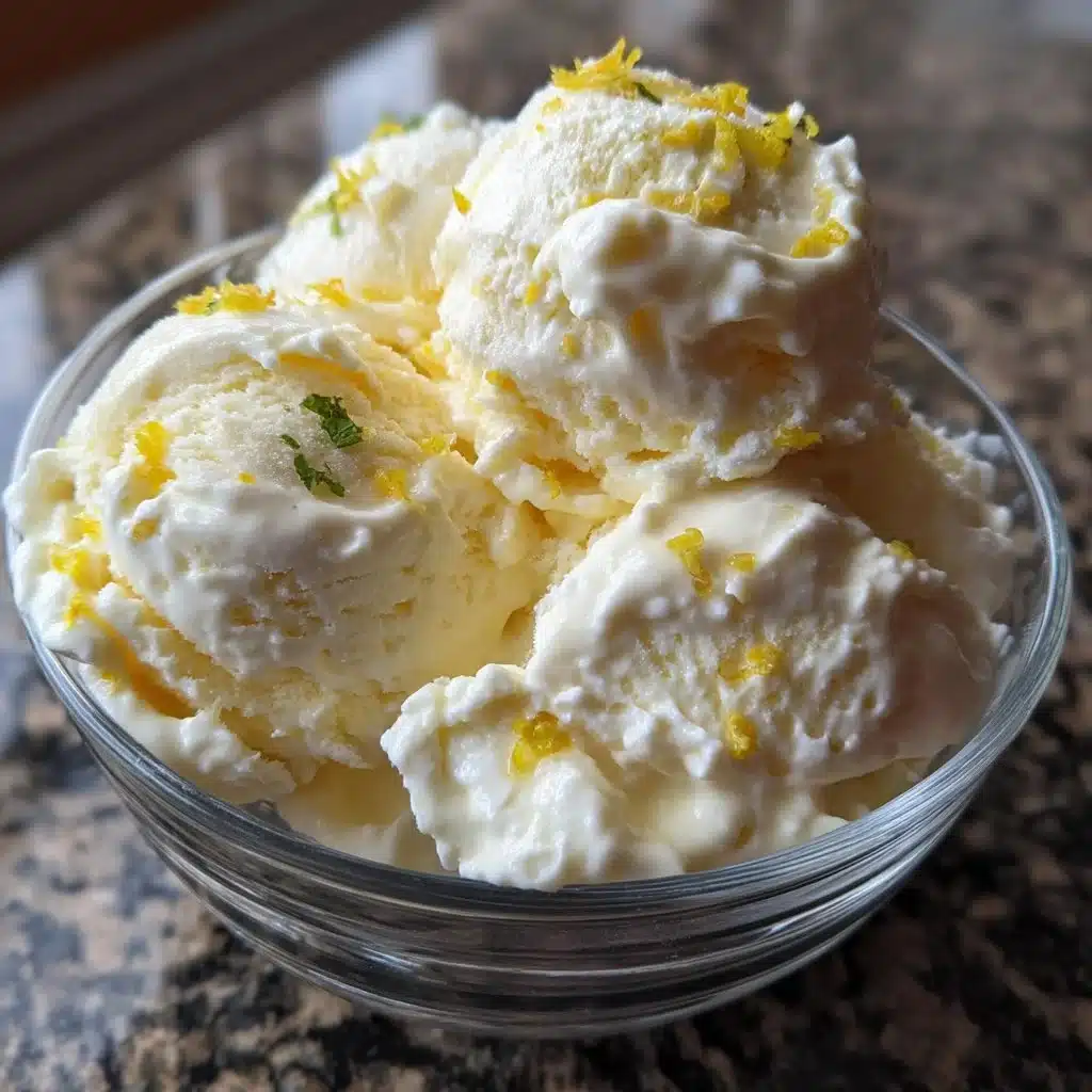 No-Churn Lemon Mascarpone Ice Cream