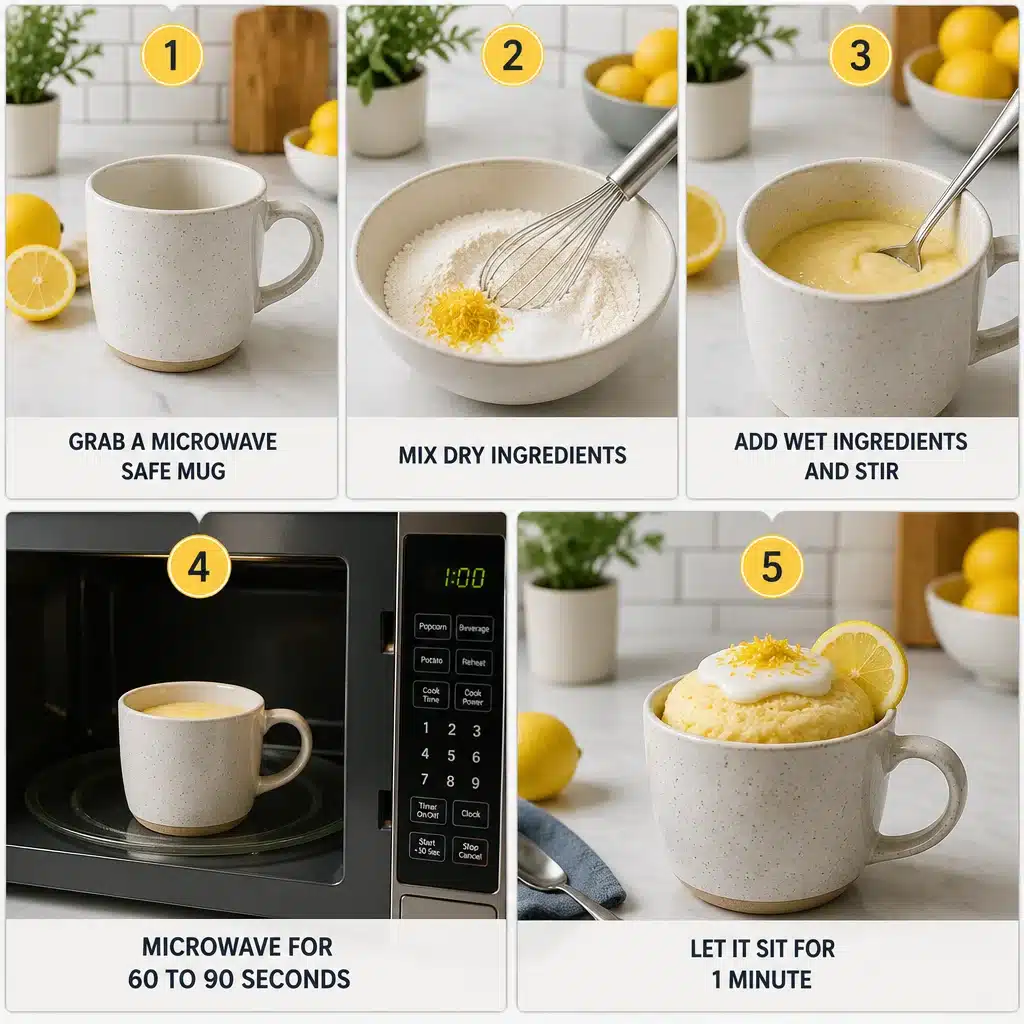 One-Bowl Lemon Mug Cake (5-Minute Treat)