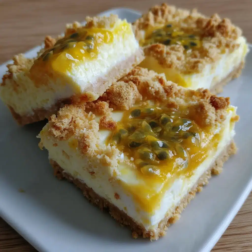 Delicious Passion Fruit Ricotta Breakfast Squares for a nutritious start