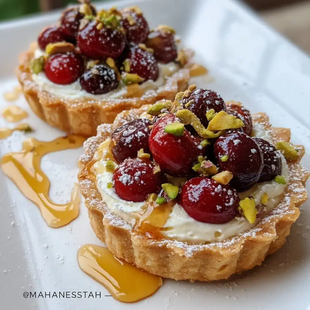Picnic Cherry Pistachio Mascarpone Tartlets
