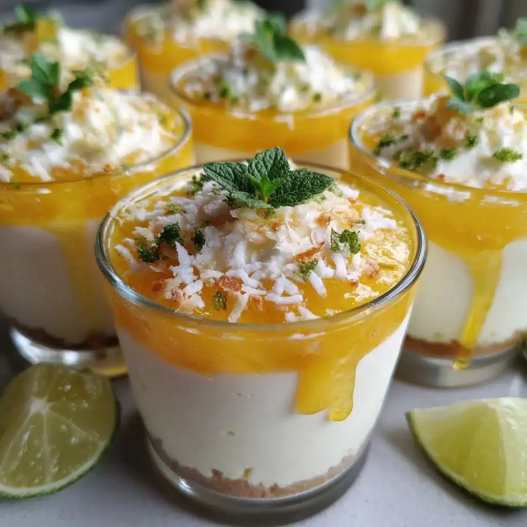 Picnic Mango Lime Mascarpone Mousse Cups