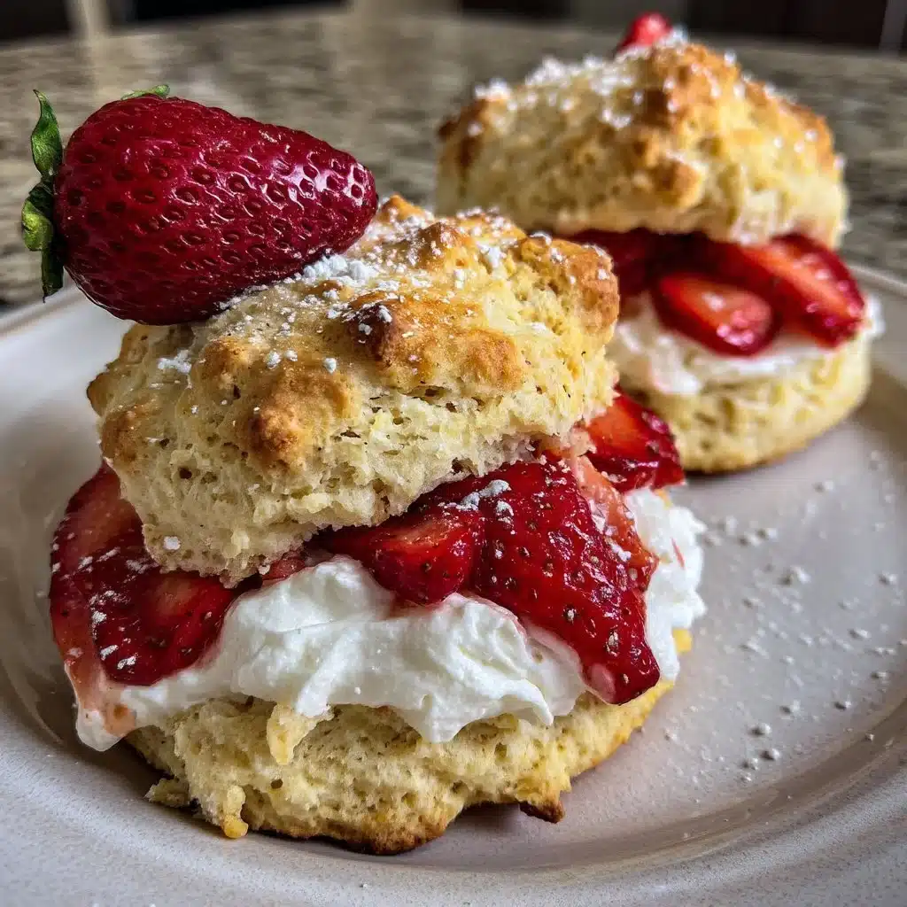 Picnic Strawberry Mascarpone Shortcake Biscuits