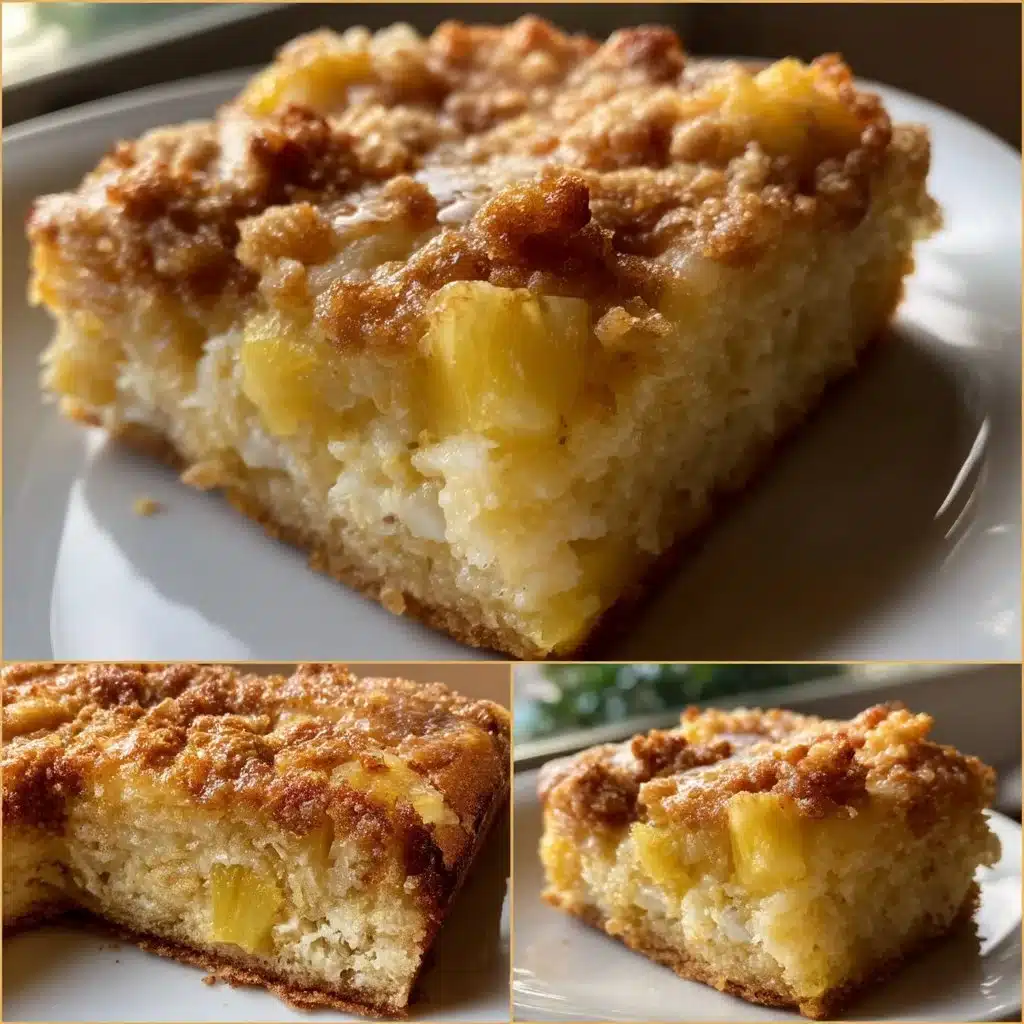 Pineapple Brown Sugar Ricotta Sheet Cake