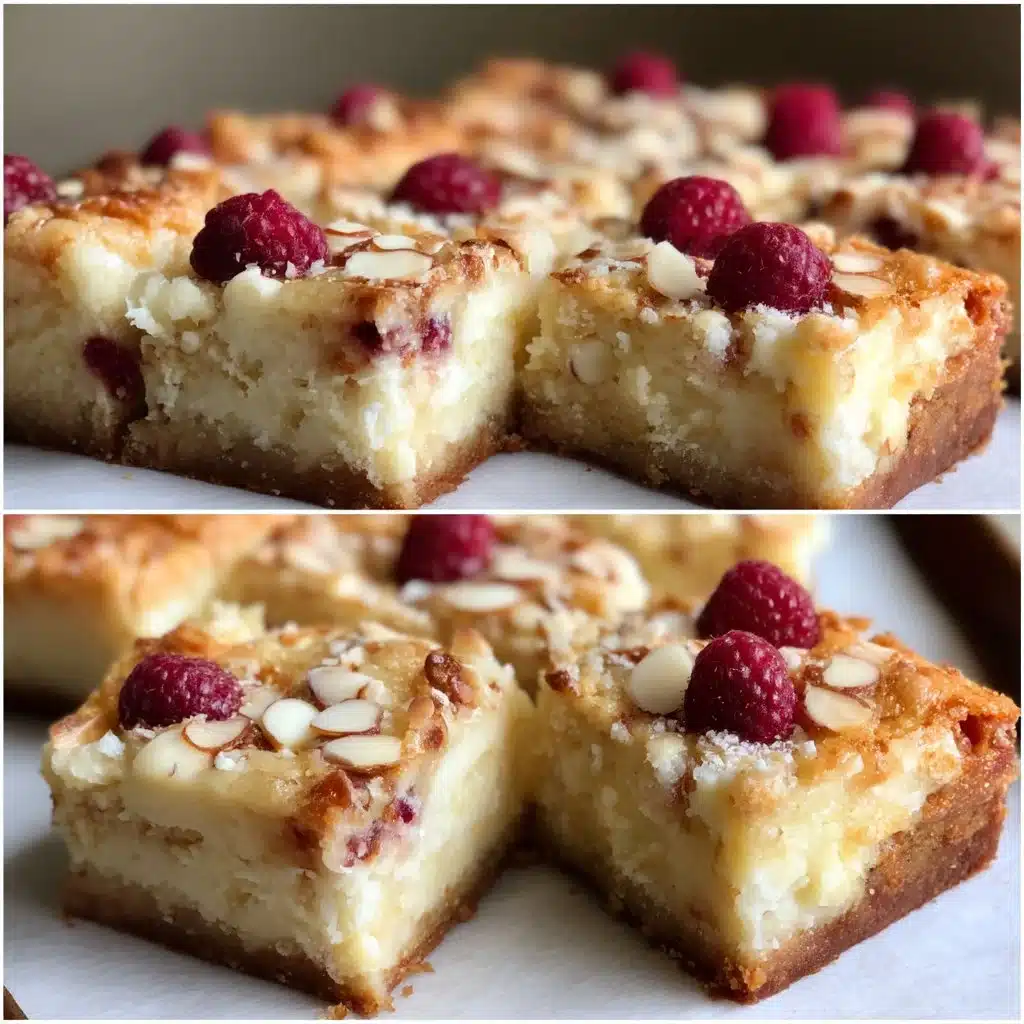 Raspberry Almond Mascarpone Bars