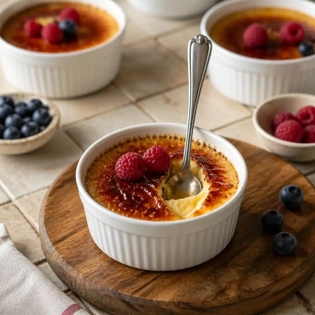 Raspberry Crème Brûlée: A Brunch Delight with a Crackly Top!
