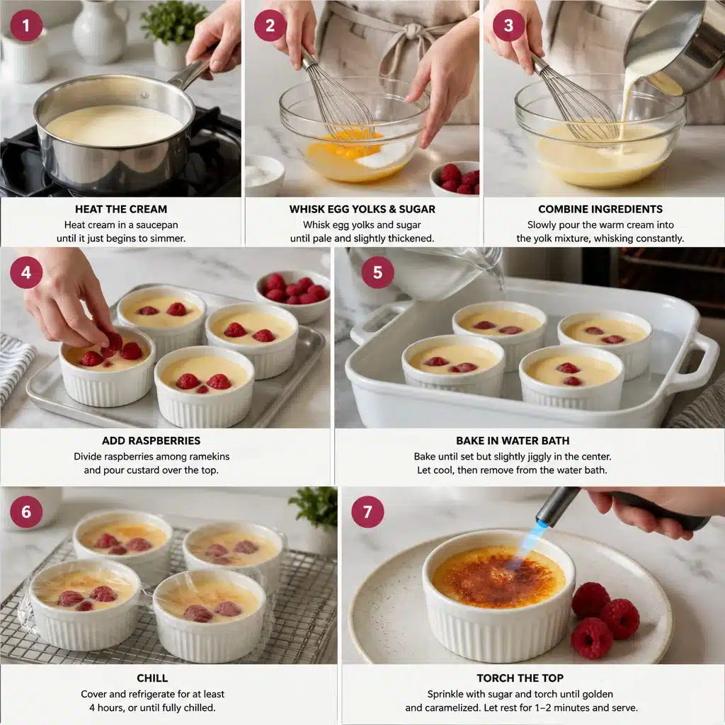 Raspberry Crème Brûlée: A Brunch Delight with a Crackly Top!