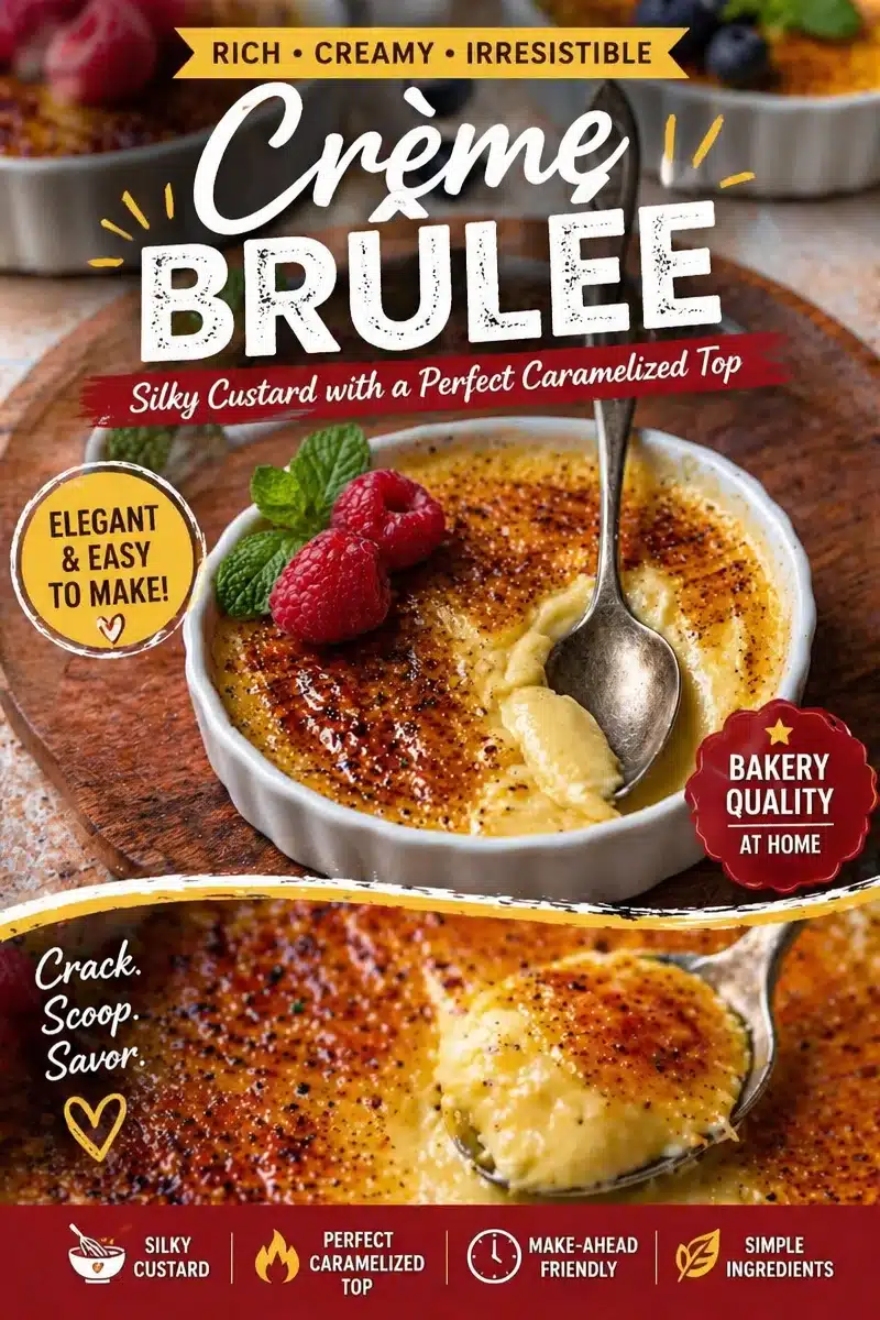 Raspberry Crème Brûlée: A Brunch Delight with a Crackly Top!