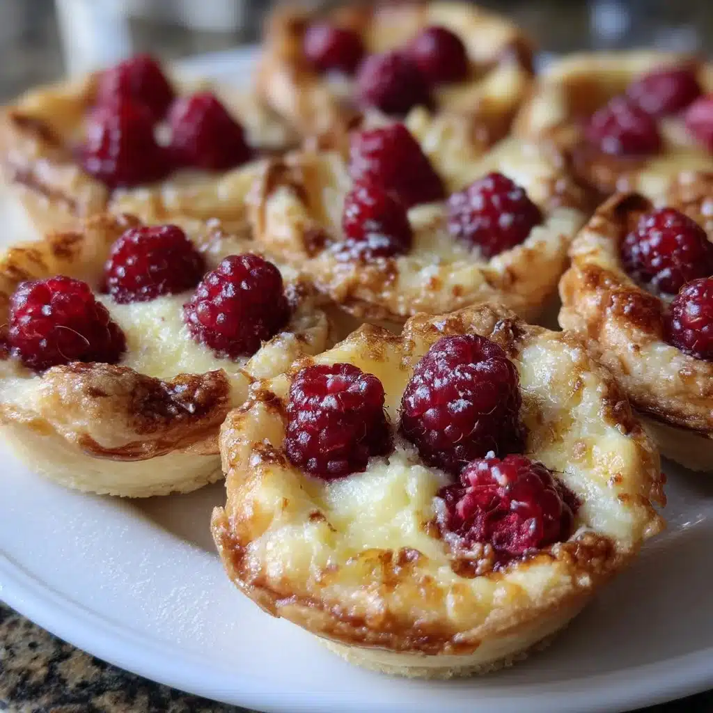 Raspberry Ricotta Tartlets with Malted Milk