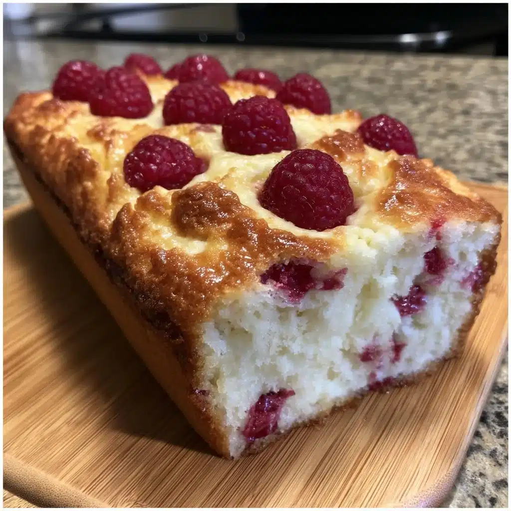 Raspberry Vanilla Ricotta Snack Cake