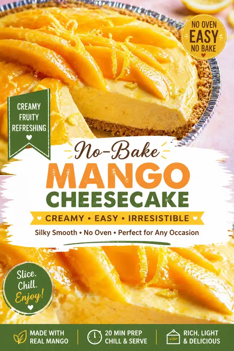 No-Bake Mango Lemon Tart (Fresh & Sunny)
