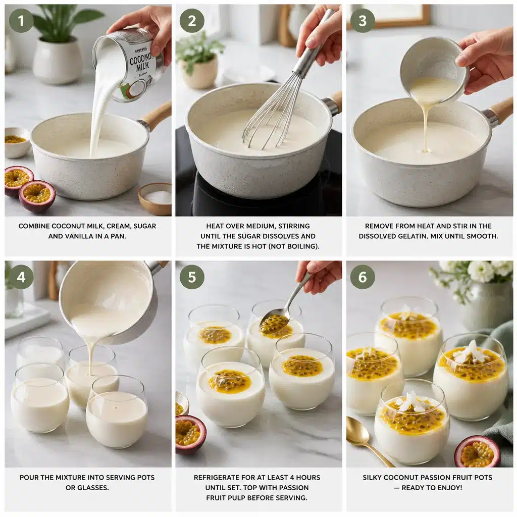 Silky Coconut Passion Fruit Pots for Your Next Party Delight