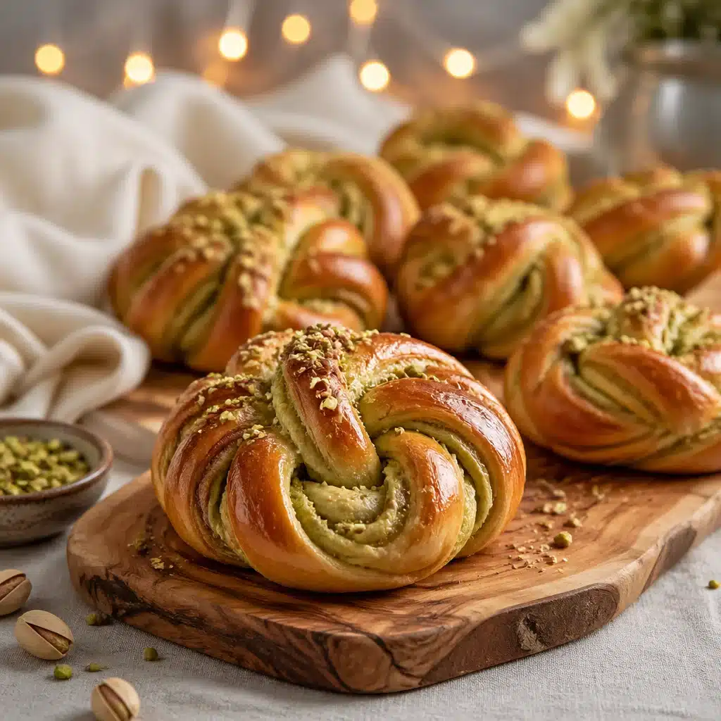 Soft Pistachio Cream Knots