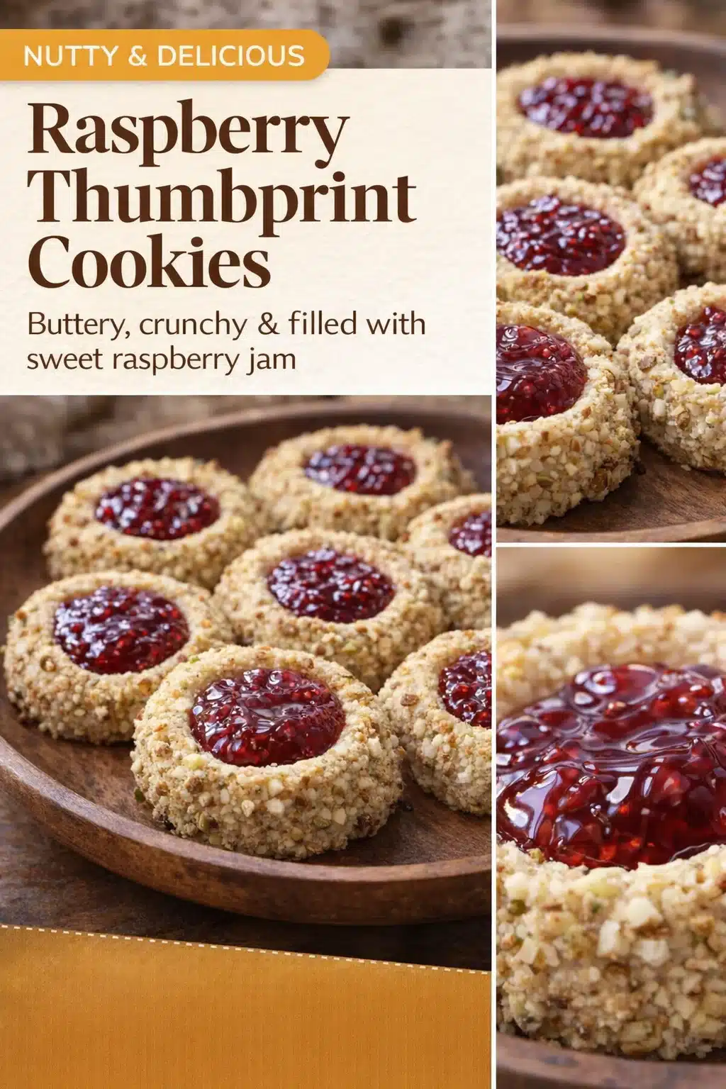 Sweet Raspberry Pistachio Ricotta Thumbprints to Savor