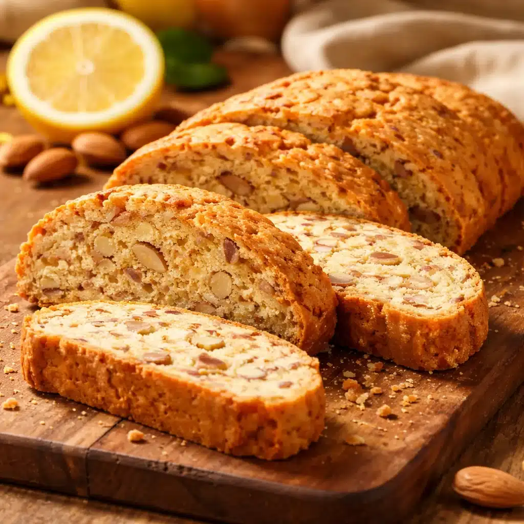 Limoncello Almond Biscotti