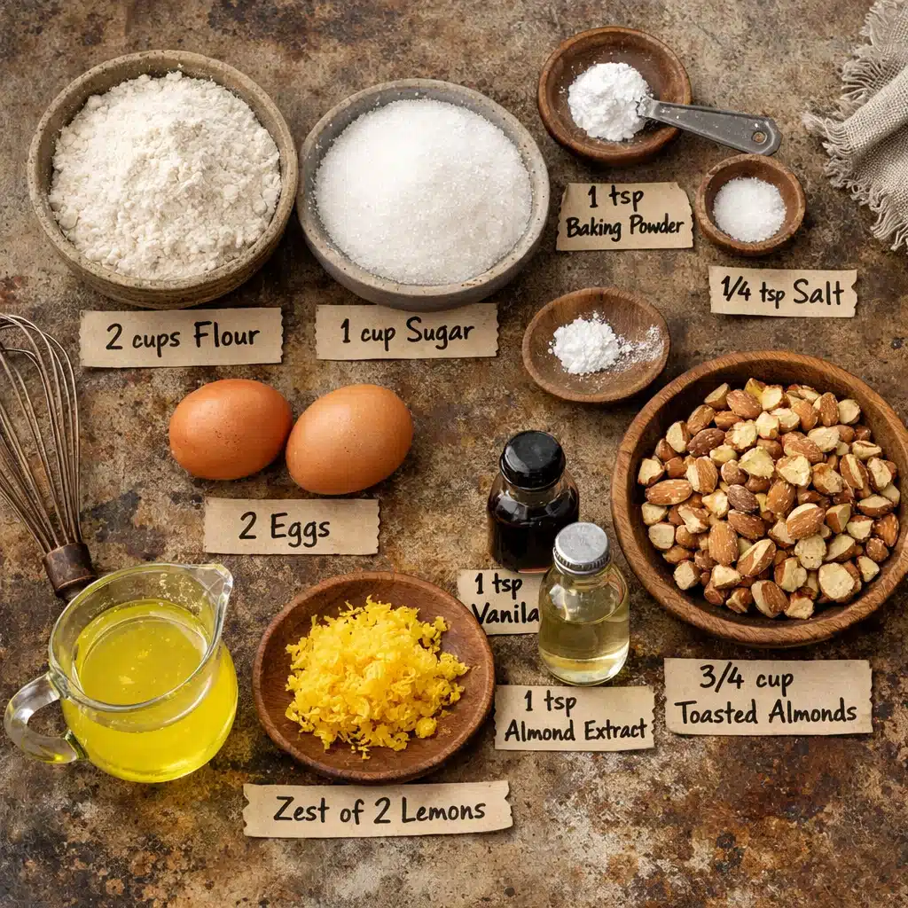Limoncello Almond Biscotti