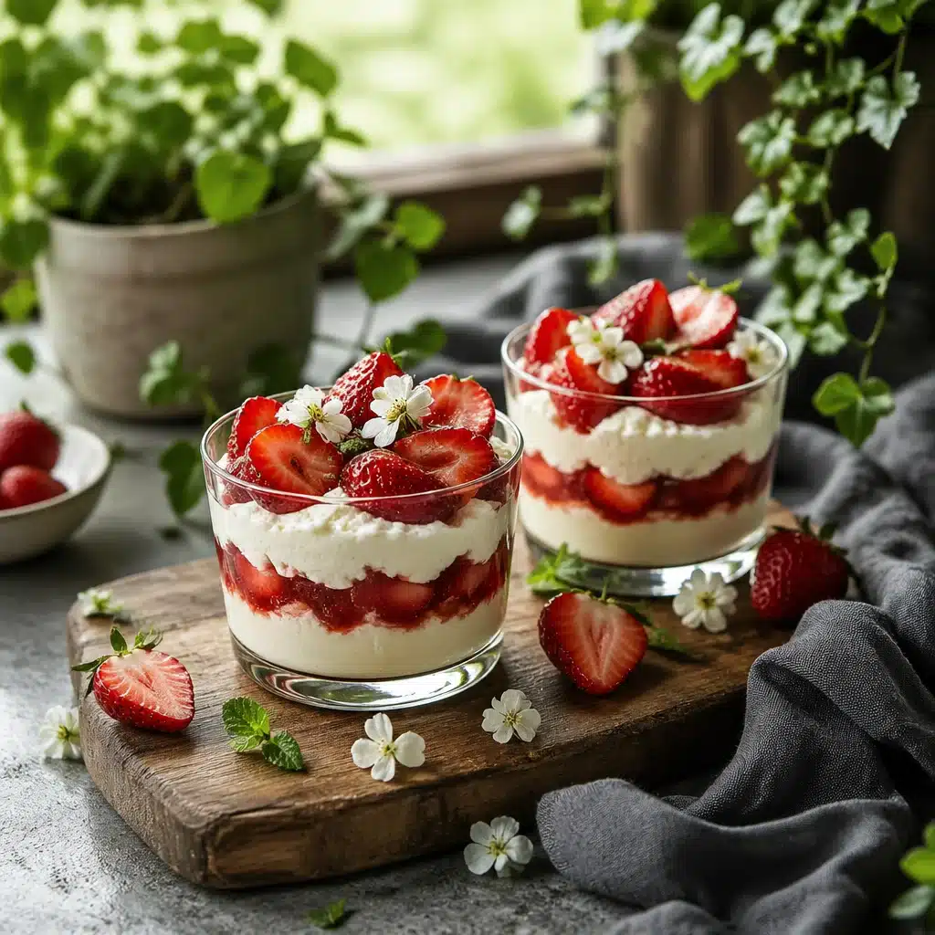Whipped Ricotta Honey Parfaits with Luscious Roasted Strawberries
