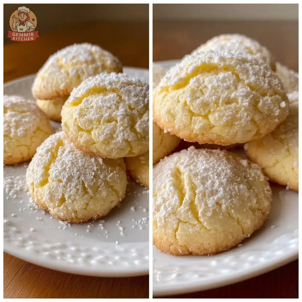 Cozy old-fashioned ricotta cookies on a plate ready to be enjoyed