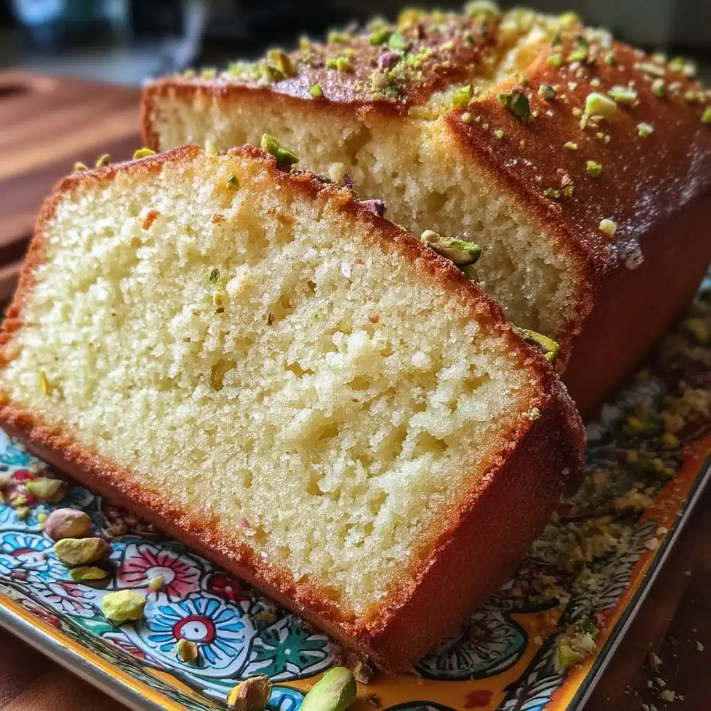 Soft Pistachio Pound Cake