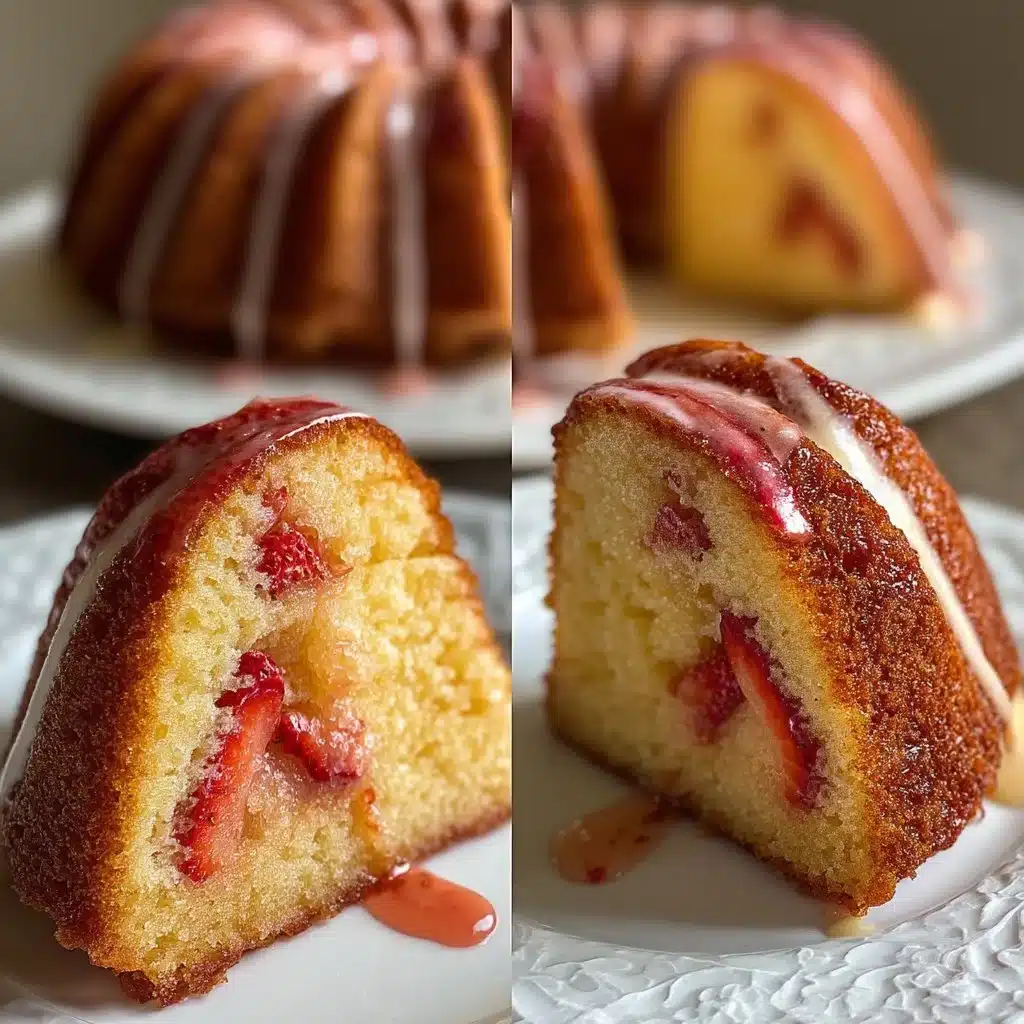 Soft Strawberry Pound Cake