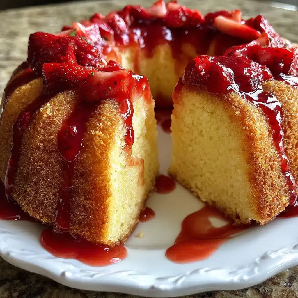Soft Strawberry Pound Cake