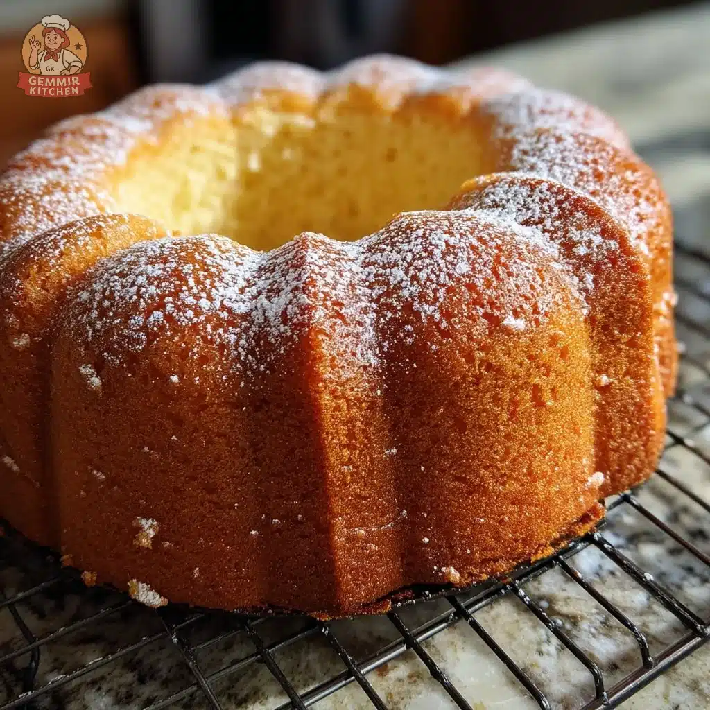 Easy Old-Fashioned Creamy Almond Pound Cake 4 Slice of creamy almond pound cake on a plate with almonds around it