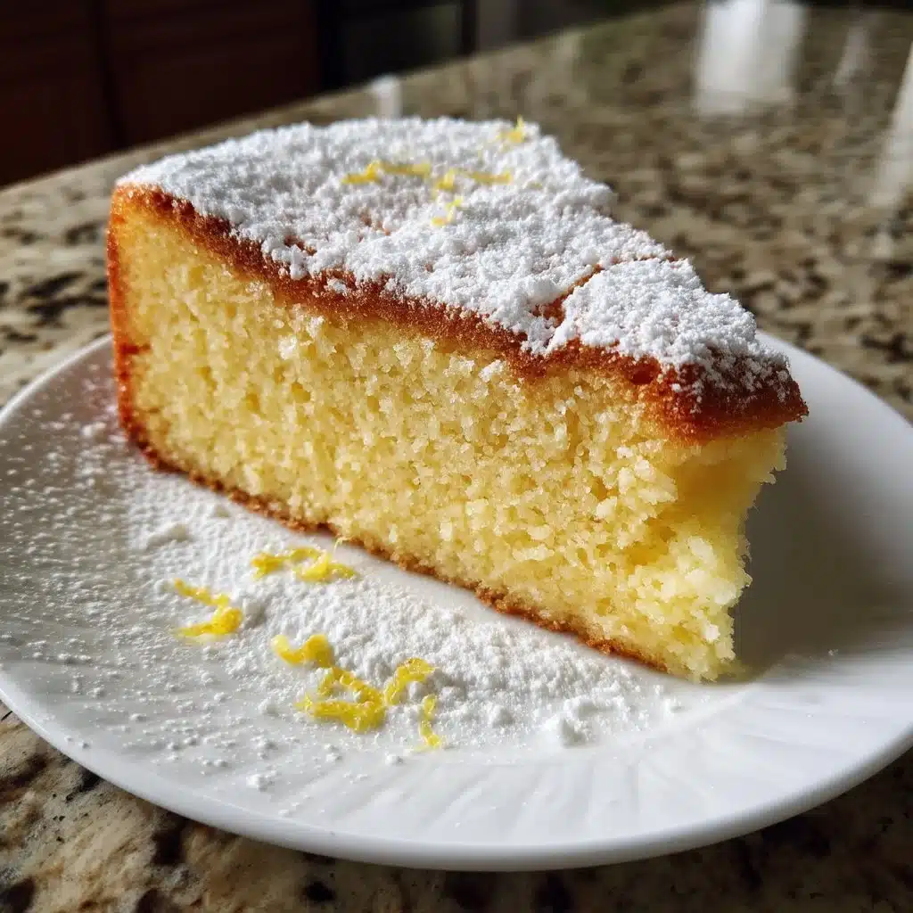 Soft Lemon Mascarpone Cake