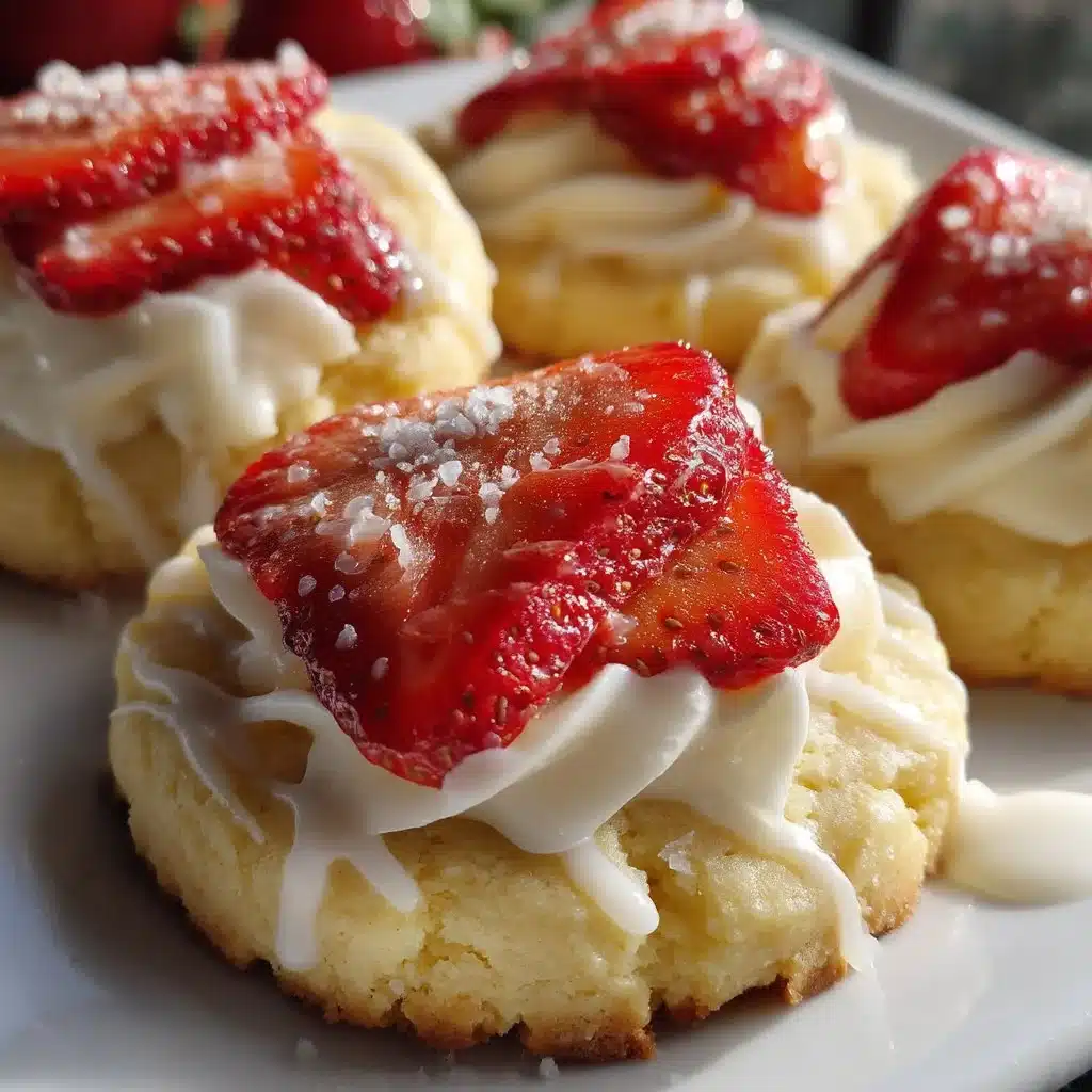 Old-Fashioned Creamy Strawberry Shortbread Cookies 3 Creamy Strawberry Shortbread