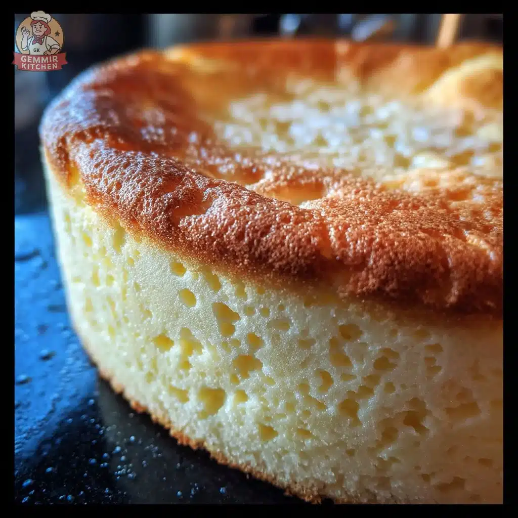 Old-Fashioned Creamy Vanilla Ricotta Spring Cake topped with fresh fruit