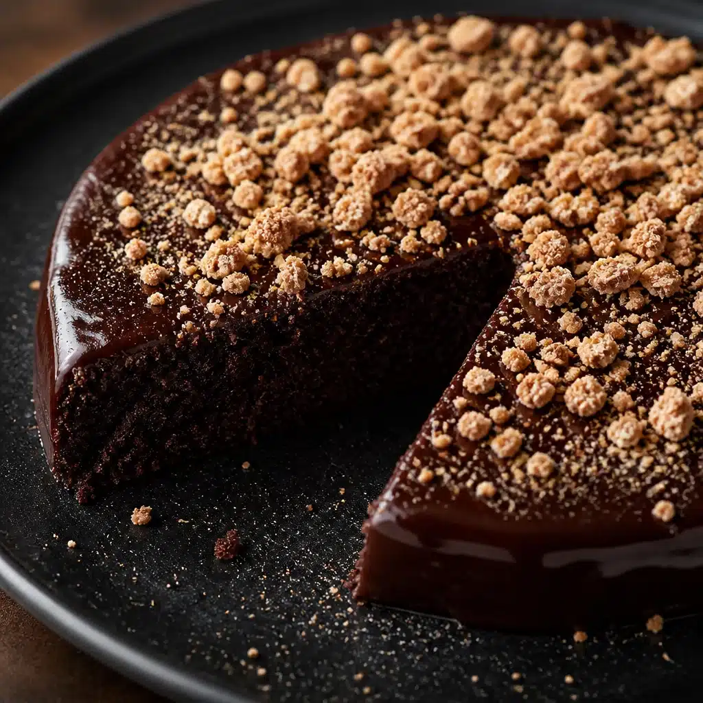 Amaretti Cookie Crunch Cake with a delicate crunch from crushed amaretti cookies