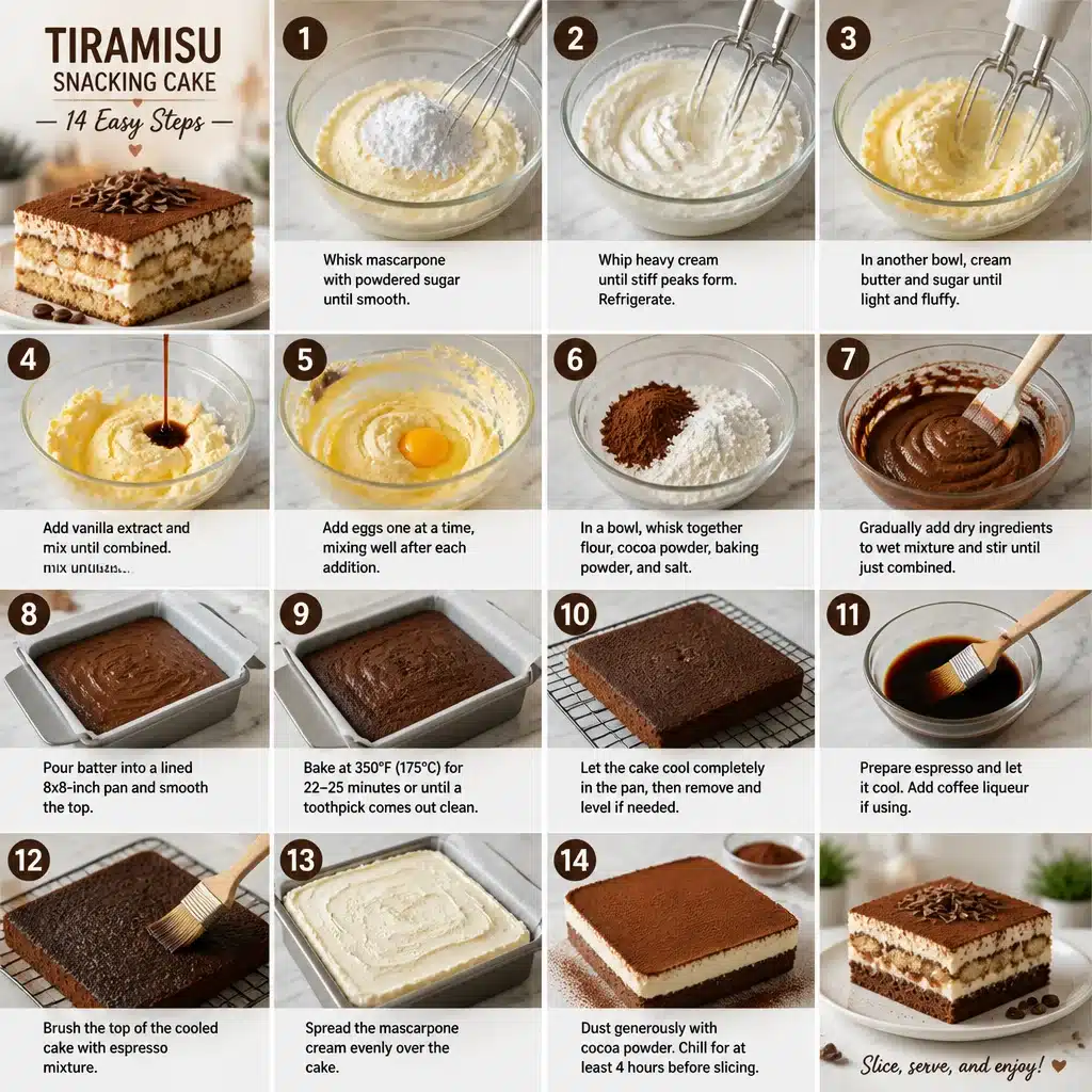 Decadent Tiramisu Snacking Cake: A Little Slice of Heaven 9 Tiramisu Snacking Cake